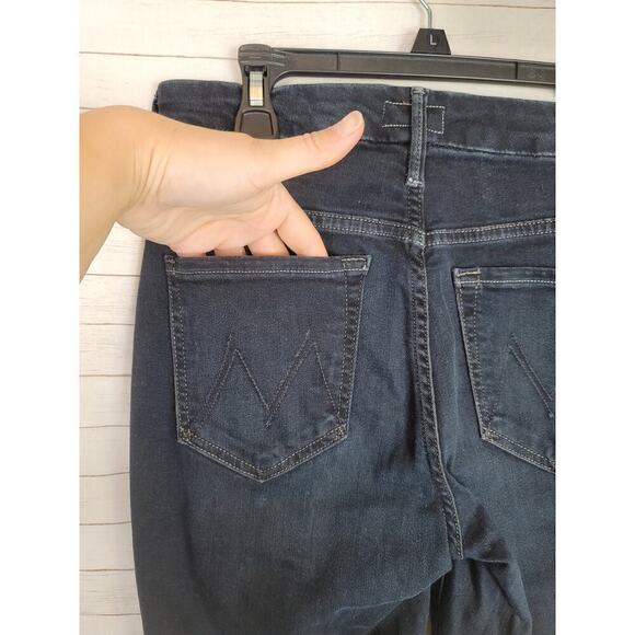 MOTHER DESTRUCTED HIGH WAISTED LOOKER IN COFFEE, TEA OR ME, SZ 26 - Picture 11 of 16